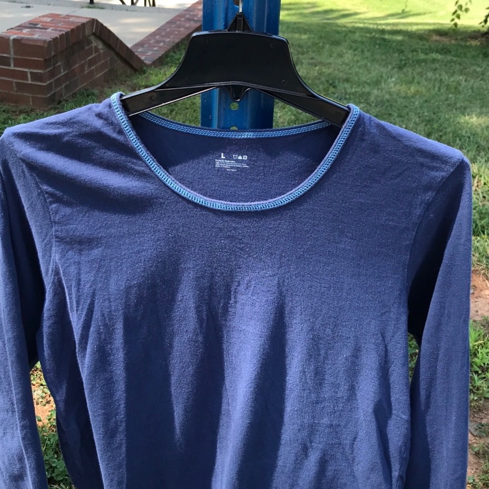 Women's Long Sleeve Blue Top